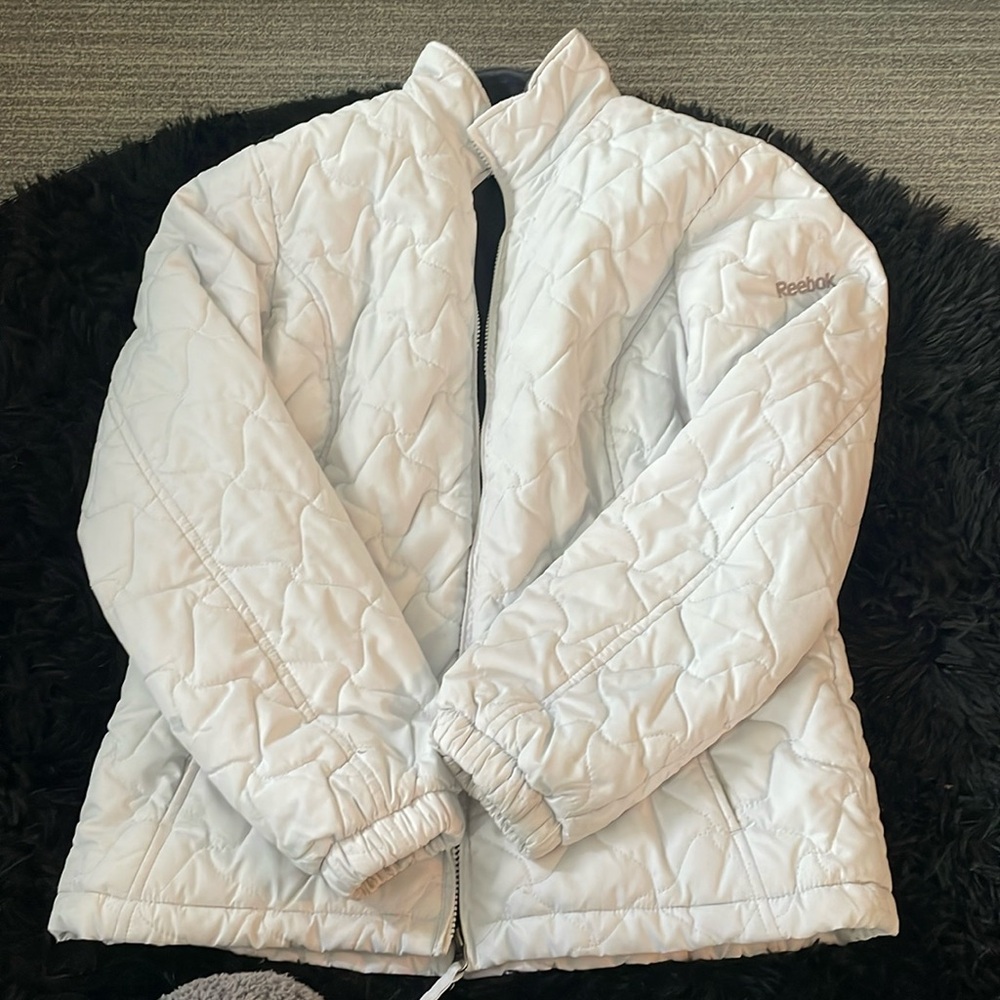 Rebok white puffer jacket